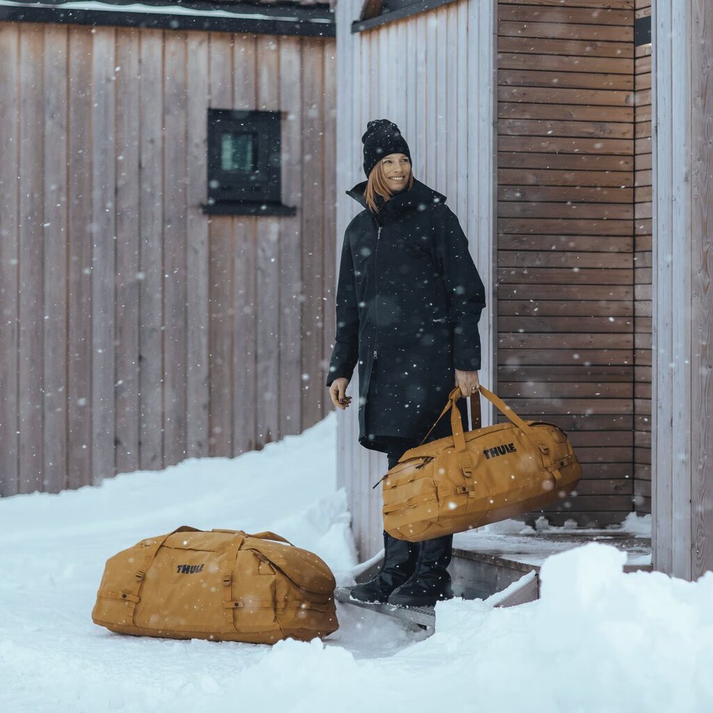 Kelioninis krepšys 2in1 Thule Chasm, 130 L, rudas kaina ir informacija | Kuprinės ir krepšiai | pigu.lt