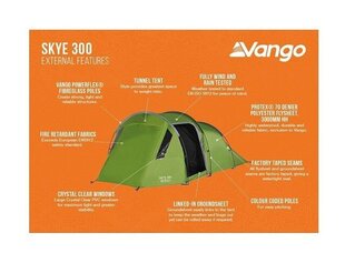 Palapinė Vango, žalia цена и информация | Палатки | pigu.lt
