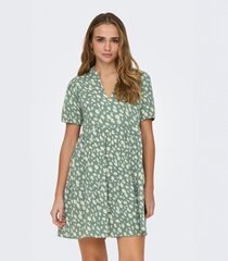 Женское платье Only, зелёный/белый цена и информация | Платья | pigu.lt