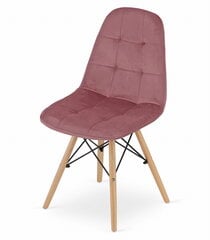 3-ių kėdžių komplektas Oskar Dumo, rožinis kaina ir informacija | Virtuvės ir valgomojo kėdės | pigu.lt