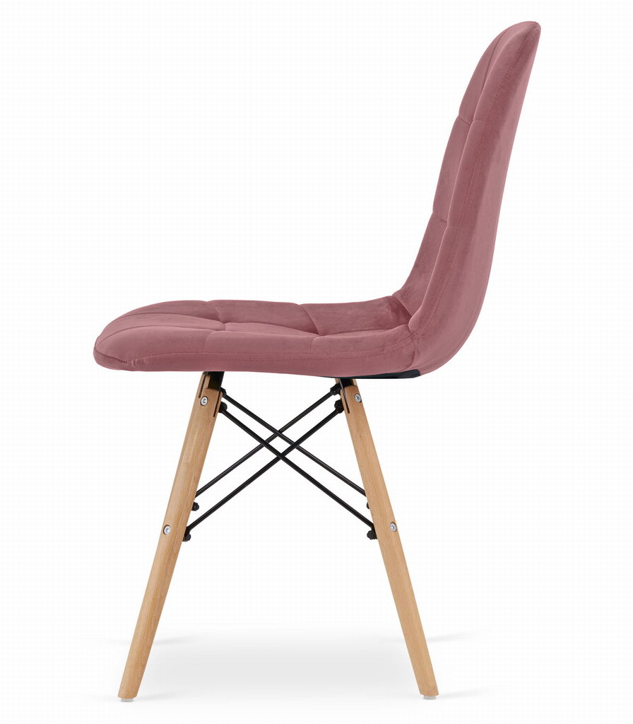 4-ių kėdžių komplektas Oskar Dumo, rožinis kaina ir informacija | Virtuvės ir valgomojo kėdės | pigu.lt