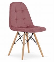 4-ių kėdžių komplektas Oskar Dumo, rožinis kaina ir informacija | Virtuvės ir valgomojo kėdės | pigu.lt