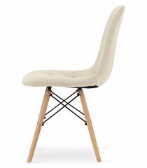 Kėdė Oskar Dumo, smėlio spalvos kaina ir informacija | Virtuvės ir valgomojo kėdės | pigu.lt
