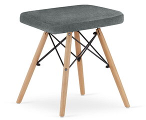 2-ių taburėčių komplektas Oskar Werk 3792, pilkas/rudas kaina ir informacija | Virtuvės ir valgomojo kėdės | pigu.lt