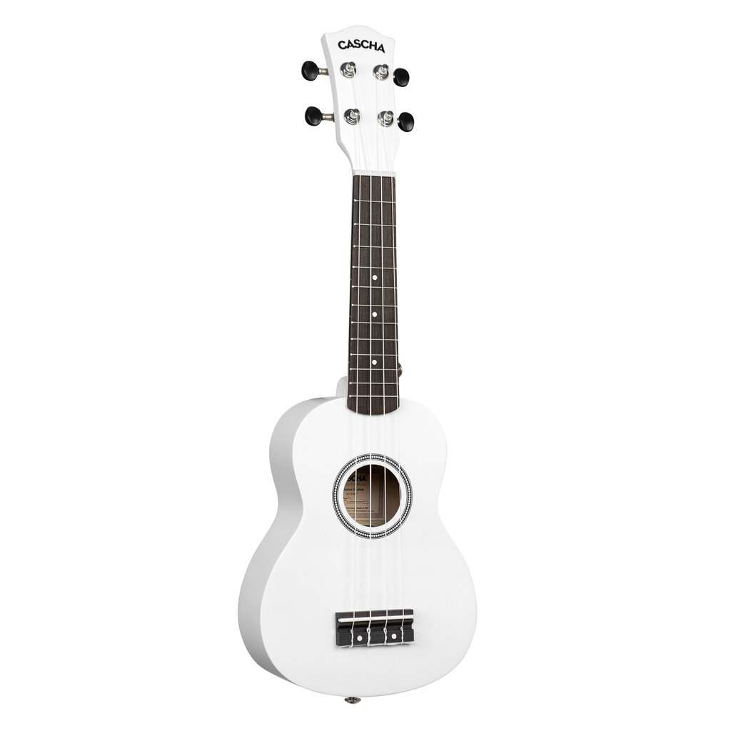 Soprano ukulelė Cascha Linden balta HH 3967 kaina ir informacija | Gitaros | pigu.lt