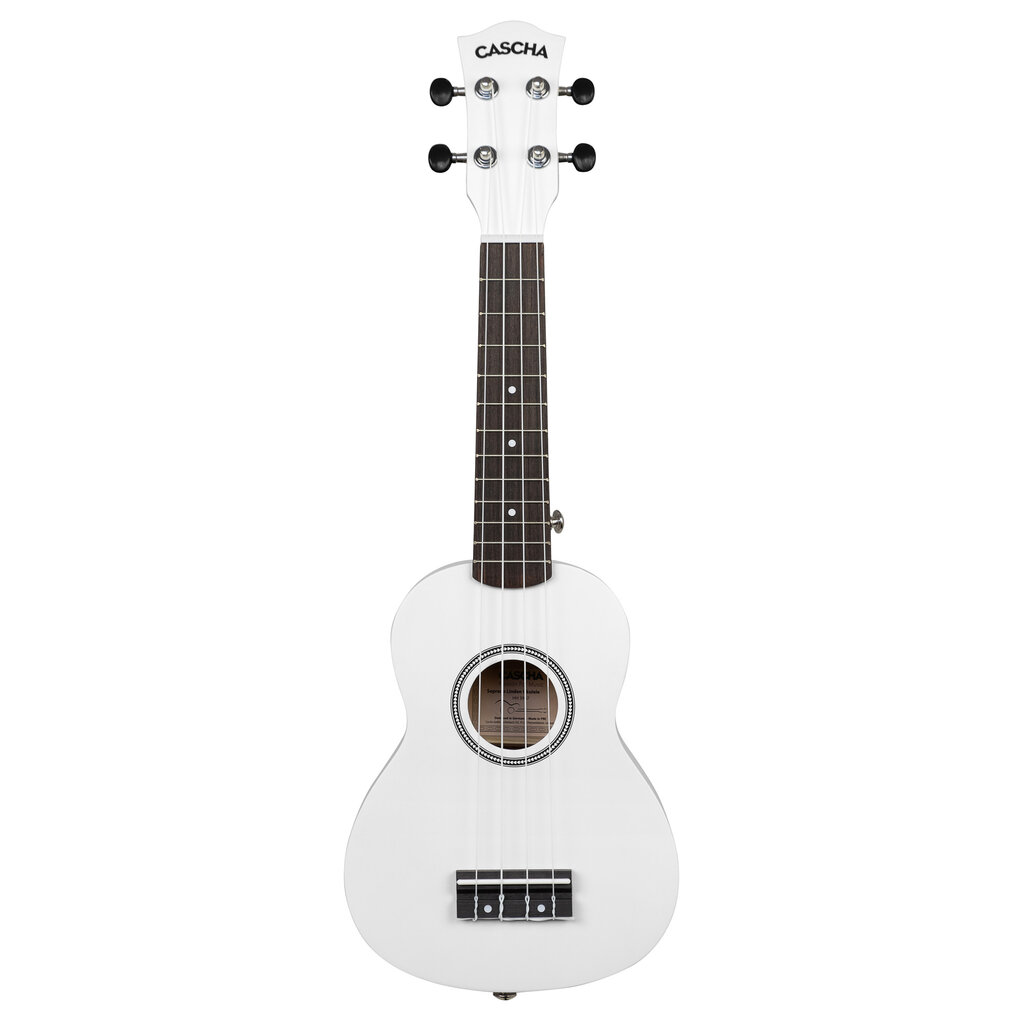 Soprano ukulelė Cascha Linden balta HH 3967 цена и информация | Gitaros | pigu.lt