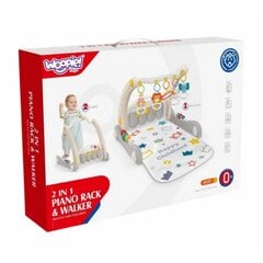 Игровой коврик и горка 2 в 1 со звуковыми эффектами, серый, Woopie Baby цена и информация | Игрушки для малышей | pigu.lt