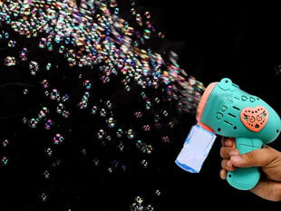 Muilo burbulų pistoletas Bubble Gun, mėlynas kaina ir informacija | Vandens, smėlio ir paplūdimio žaislai | pigu.lt