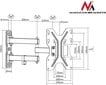 Maclean MC-648 23-42” kaina ir informacija | Televizorių laikikliai, tvirtinimai | pigu.lt