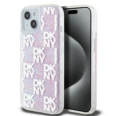 DKNY DKHCP15XLCPEPT iPhone 15 Pro Max 6.7" biały|white hardcase Liquid Glitter Multilogo цена и информация | Чехлы для телефонов | pigu.lt