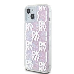 DKNY DKHCP15XLCPEPT iPhone 15 Pro Max 6.7" biały|white hardcase Liquid Glitter Multilogo цена и информация | Чехлы для телефонов | pigu.lt