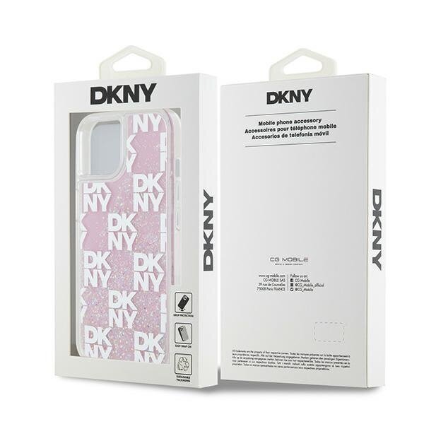 DKNY Liquid Glitter Multilogo Hardcase kaina ir informacija | Telefono dėklai | pigu.lt