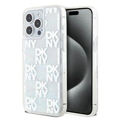 DKNY DKHCP15XLCPEPT iPhone 15 Pro Max 6.7" biały|white hardcase Liquid Glitter Multilogo цена и информация | Чехлы для телефонов | pigu.lt