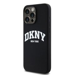 DKNY DKHMP13XSNYACH iPhone 13 Pro Max 6.7" czarny|black hardcase Liquid Silicone White Printed Logo MagSafe цена и информация | Чехлы для телефонов | pigu.lt