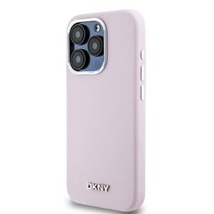 DKNY DKHMP14LSMCHLP iPhone 14 Pro 6.1" różowy|pink hardcase Liquid Silicone Small Metal Logo MagSafe цена и информация | Чехлы для телефонов | pigu.lt