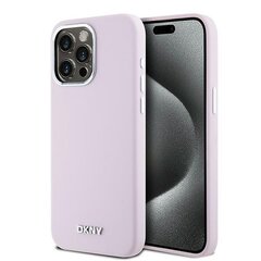 DKNY DKHMP14XSMCHLP iPhone 14 Pro Max 6.7" różowy|pink hardcase Liquid Silicone Small Metal Logo MagSafe цена и информация | Чехлы для телефонов | pigu.lt