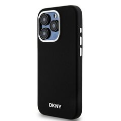 DKNY DKHMP15LSMCHLK iPhone 15 Pro 6.1" czarny|black hardcase Liquid Silicone Small Metal Logo MagSafe цена и информация | Чехлы для телефонов | pigu.lt