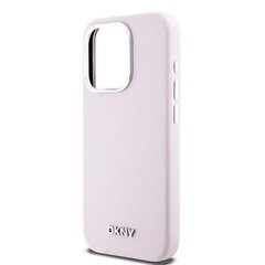 DKNY DKHMP15LSMCHLP iPhone 15 Pro 6.1" różowy|pink hardcase Liquid Silicone Small Metal Logo MagSafe цена и информация | Чехлы для телефонов | pigu.lt