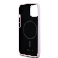 DKNY DKHMP15SSMCHLP iPhone 15 | 14 | 13 6.1" różowy|pink hardcase Liquid Silicone Small Metal Logo MagSafe цена и информация | Чехлы для телефонов | pigu.lt