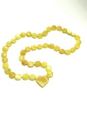 Колье сердце из желтого янтаря, Amber Storm цена и информация | Женское колье | pigu.lt
