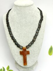 Ожерелье с янтарным крестом, Amber Storm цена и информация | Украшения на шею | pigu.lt