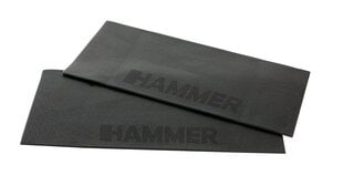 Защитный коврик Hammer, 70x30см, 2 шт, черный цвет цена и информация | Аксессуары для тренажеров | pigu.lt