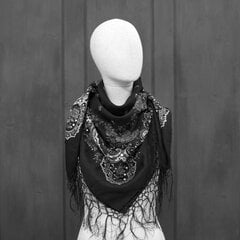 Женский платок с цветами и бахромой 18148-3 цена и информация | Женские шарфы, платки | pigu.lt