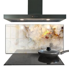 Apsauga nuo purslų stiklo plokštė Abstraktus marmuras, 100x50 cm, įvairių spalvų kaina ir informacija | Virtuvės baldų priedai | pigu.lt