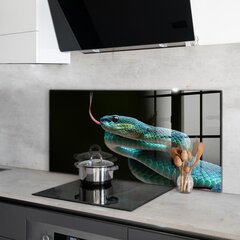 Apsauga nuo purslų stiklo plokštė Gyvatės laukinė gamta, 100x50 cm, įvairių spalvų kaina ir informacija | Virtuvės baldų priedai | pigu.lt