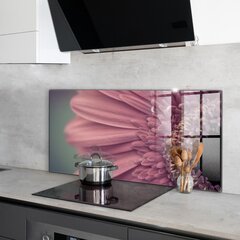 Apsauga nuo purslų stiklo plokštė Gėlė Margaretka Gerbera, 100x50 cm, įvairių spalvų kaina ir informacija | Virtuvės baldų priedai | pigu.lt