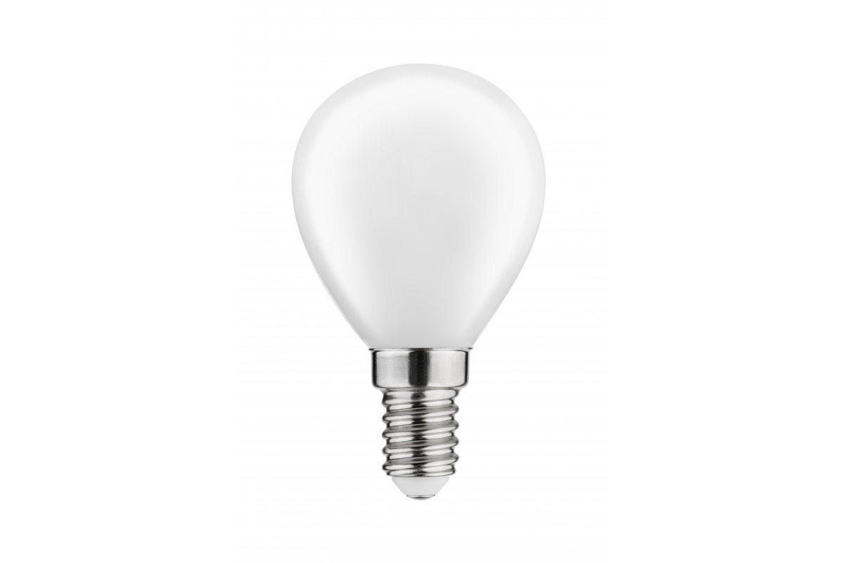 LED lemputė, pieno Filament, G45, 3000K, E14, 4,0 W, AC220-240V, 360°, 420lm, 44mA kaina ir informacija | Elektros lemputės | pigu.lt