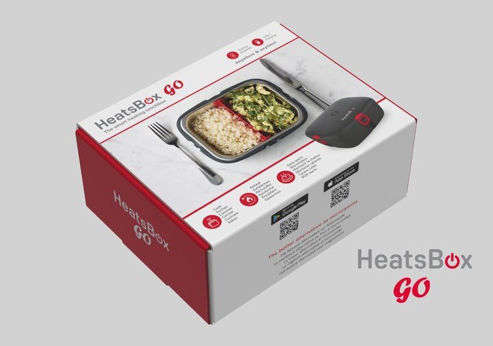 Elektrinė užkandžių dėžutė HeatsBox, 16.6x22.2x10 cm kaina ir informacija | Maisto saugojimo  indai | pigu.lt