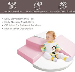 Мягкий пенопластовый игровой набор, розовый цена и информация | Игрушки для малышей | pigu.lt