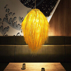 Подвесной светильник из бамбука и ротанга цена и информация | Люстры | pigu.lt