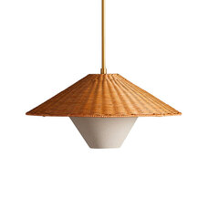Светодиодная подвесная лампа из ротанга цена и информация | Люстры | pigu.lt