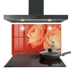 Apsauga nuo purslų stiklo plokštė Oranžinė vėdryno gėlė, 100x70 cm, įvairių spalvų kaina ir informacija | Virtuvės baldų priedai | pigu.lt