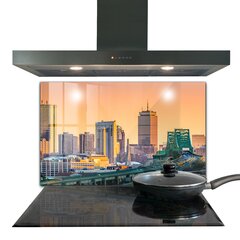 Apsauga nuo purslų stiklo plokštė Bostonas Masačusetsas, 100x70 cm, įvairių spalvų kaina ir informacija | Virtuvės baldų priedai | pigu.lt