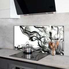Apsauga nuo purslų stiklo plokštė Dūmų abstrakcijos juostelės, 120x60 cm, įvairių spalvų kaina ir informacija | Virtuvės baldų priedai | pigu.lt