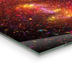 Apsauga nuo purslų stiklo plokštė Galaktika Chaosas Fantazija, 120x60 cm, įvairių spalvų kaina ir informacija | Virtuvės baldų priedai | pigu.lt