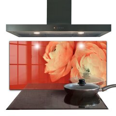 Apsauga nuo purslų stiklo plokštė Oranžinė vėdryno gėlė, 120x60 cm, įvairių spalvų kaina ir informacija | Virtuvės baldų priedai | pigu.lt