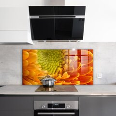Apsauga nuo purslų stiklo plokštė Gerberos gėlių apelsinas, 120x60 cm, įvairių spalvų kaina ir informacija | Virtuvės baldų priedai | pigu.lt