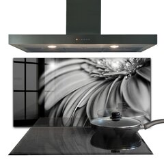Apsauga nuo purslų stiklo plokštė Gerber juodai balta nuotrauka, 120x60 cm, įvairių spalvų kaina ir informacija | Virtuvės baldų priedai | pigu.lt