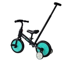 Vaikiškas triratukas 3in1, juodas/mėlynas цена и информация | Трехколесные велосипеды | pigu.lt