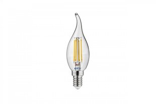 Лампа светодиодная C35L, FILAMENT, 3000K, E14, 4,0W, AC220-240V, 360°, 420lm, 44mA цена и информация | Электрические лампы | pigu.lt