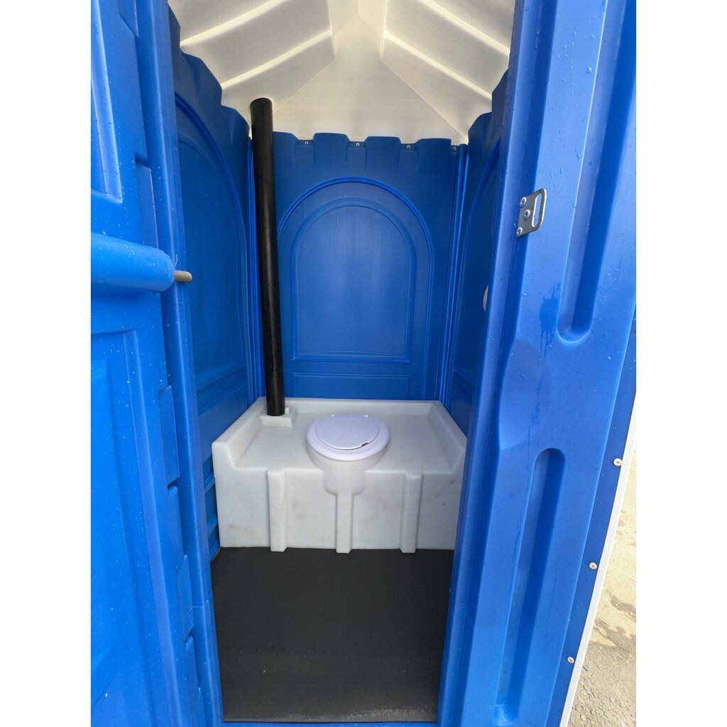 Plastikinis lauko tualetas EcoStyle standart, 1.10x1.20x2.20 m, mėlynas kaina ir informacija | Sodo nameliai, malkinės, pastogės | pigu.lt