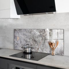 Apsauga nuo purslų stiklo plokštė Pilko granito marmuro akmuo, 125x50 cm, įvairių spalvų kaina ir informacija | Virtuvės baldų priedai | pigu.lt