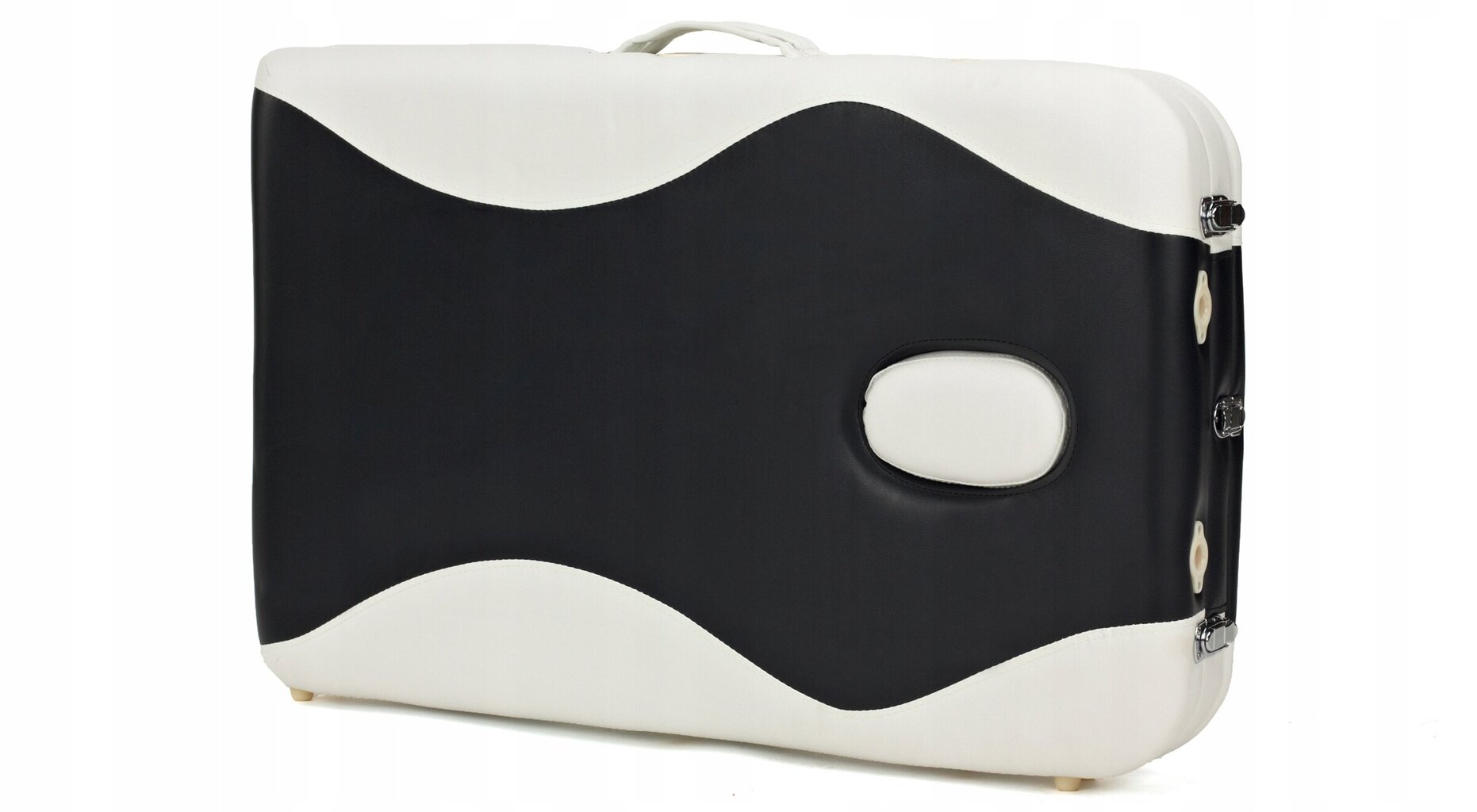 Masažo stalas Bodyfit, 186x60 cm, baltas/juodas kaina ir informacija | Masažo reikmenys | pigu.lt