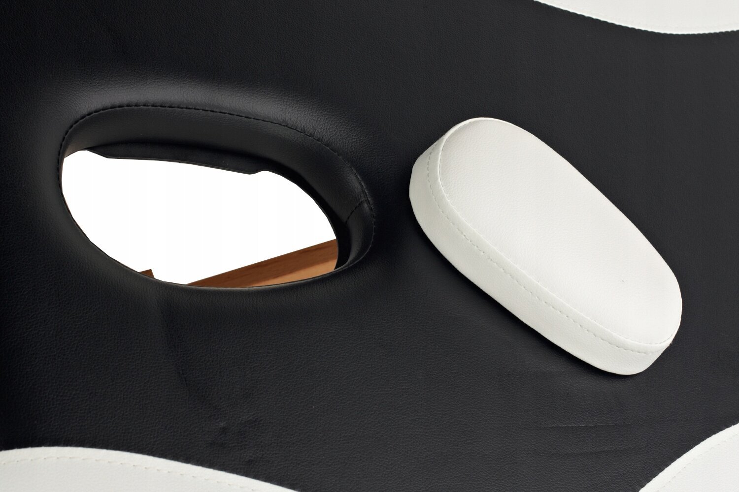 Masažo stalas Bodyfit, 185x60 cm, baltas/juodas kaina ir informacija | Masažo reikmenys | pigu.lt