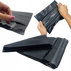 Курьерский конверт на клейкой ленте, Черный, 190х250мм, 55 мм, Omimar, 50 шт. цена и информация | Канцелярские товары | pigu.lt