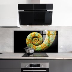 Apsauga nuo purslų stiklo plokštė Chameleono uodegos gamta, 140x70 cm, įvairių spalvų цена и информация | Комплектующие для кухонной мебели | pigu.lt